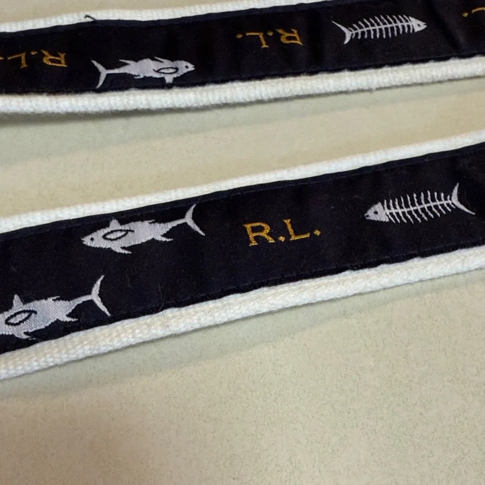 Polo by Ralph Lauren Boy’s Navy Belt with Fish 36”